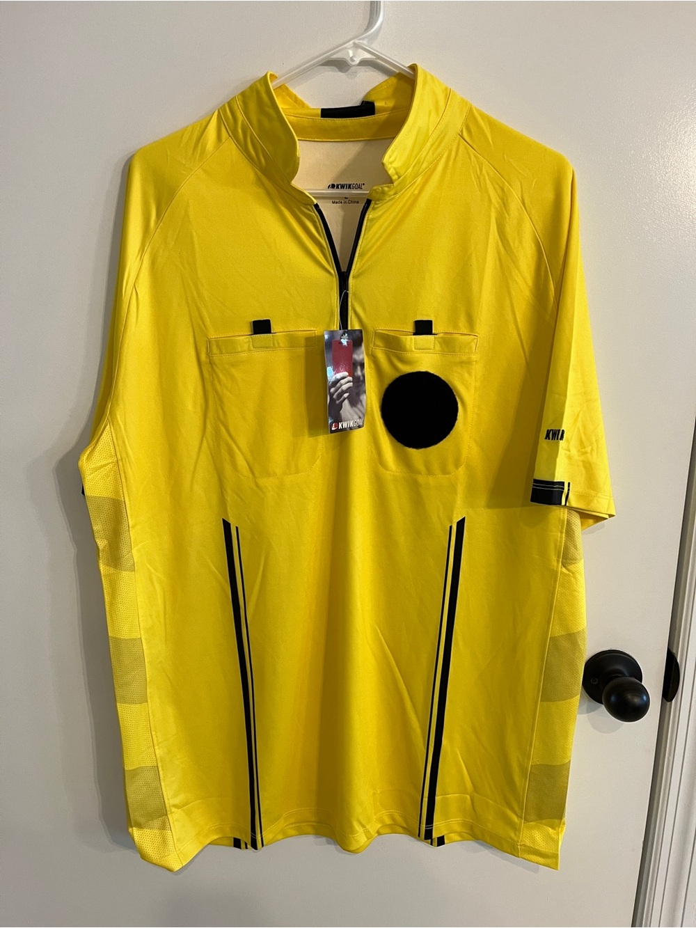 NWT Mens Size Large Kwikgoal Official Referee Jersey
